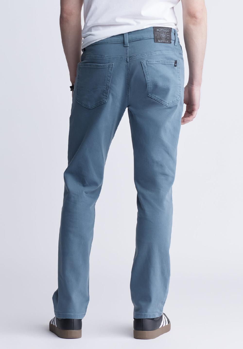 Buffalo David Bitton Pantalon Droit Pour Homme Straight Six Bleu Mirage - BM22939