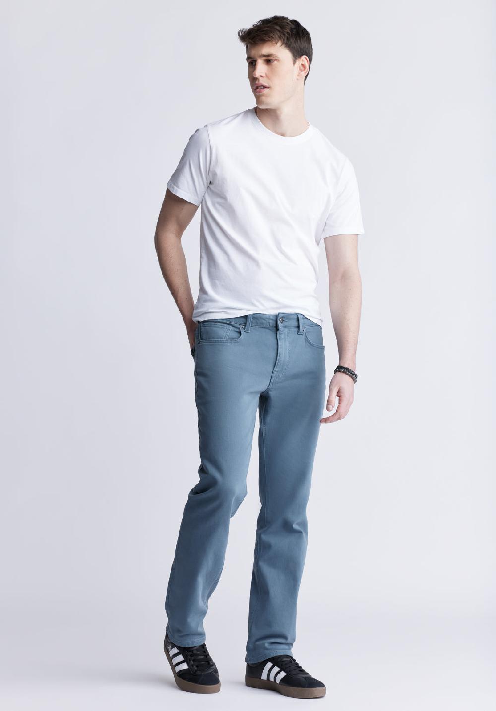 Buffalo David Bitton Pantalon Droit Pour Homme Straight Six Bleu Mirage - BM22939