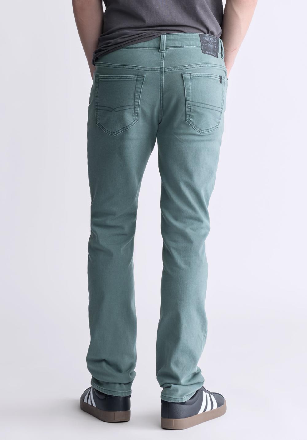 Buffalo David Bitton Pantalon Droit Pour Hommes Straight Six Vert Baumier - BM22939