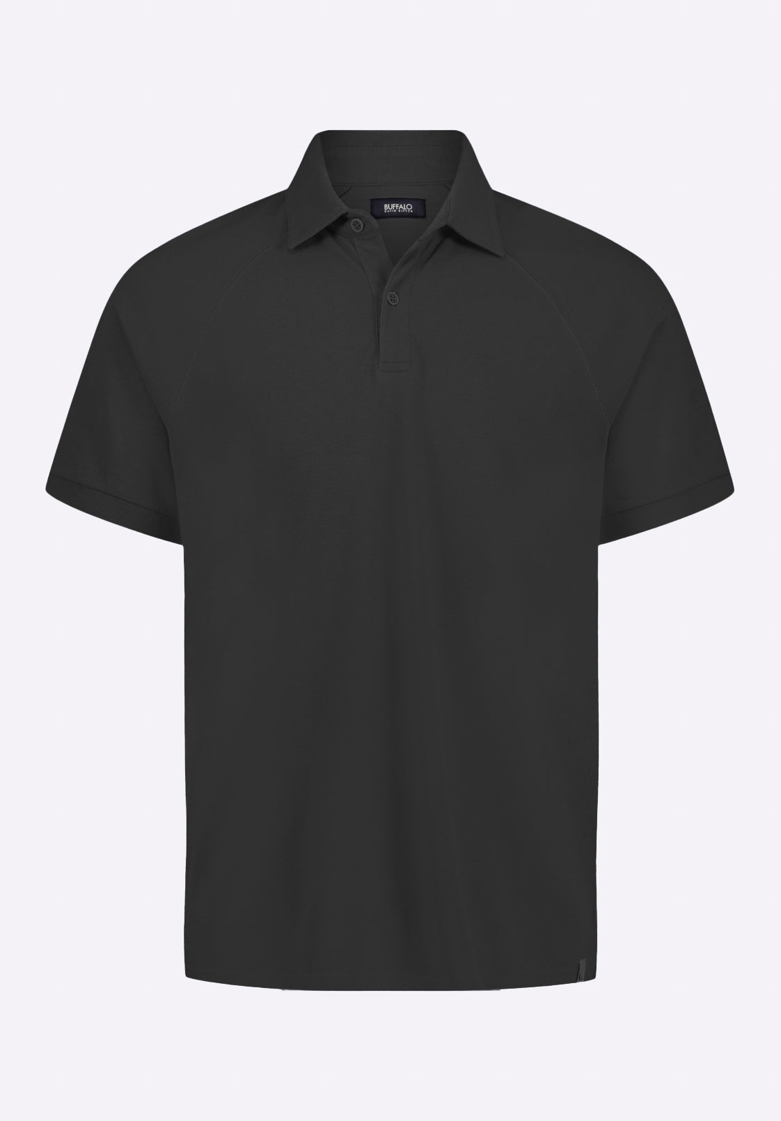 Buffalo David Bitton Polo En Piqué à Manches Courtes Pour Homme Kindell Noir