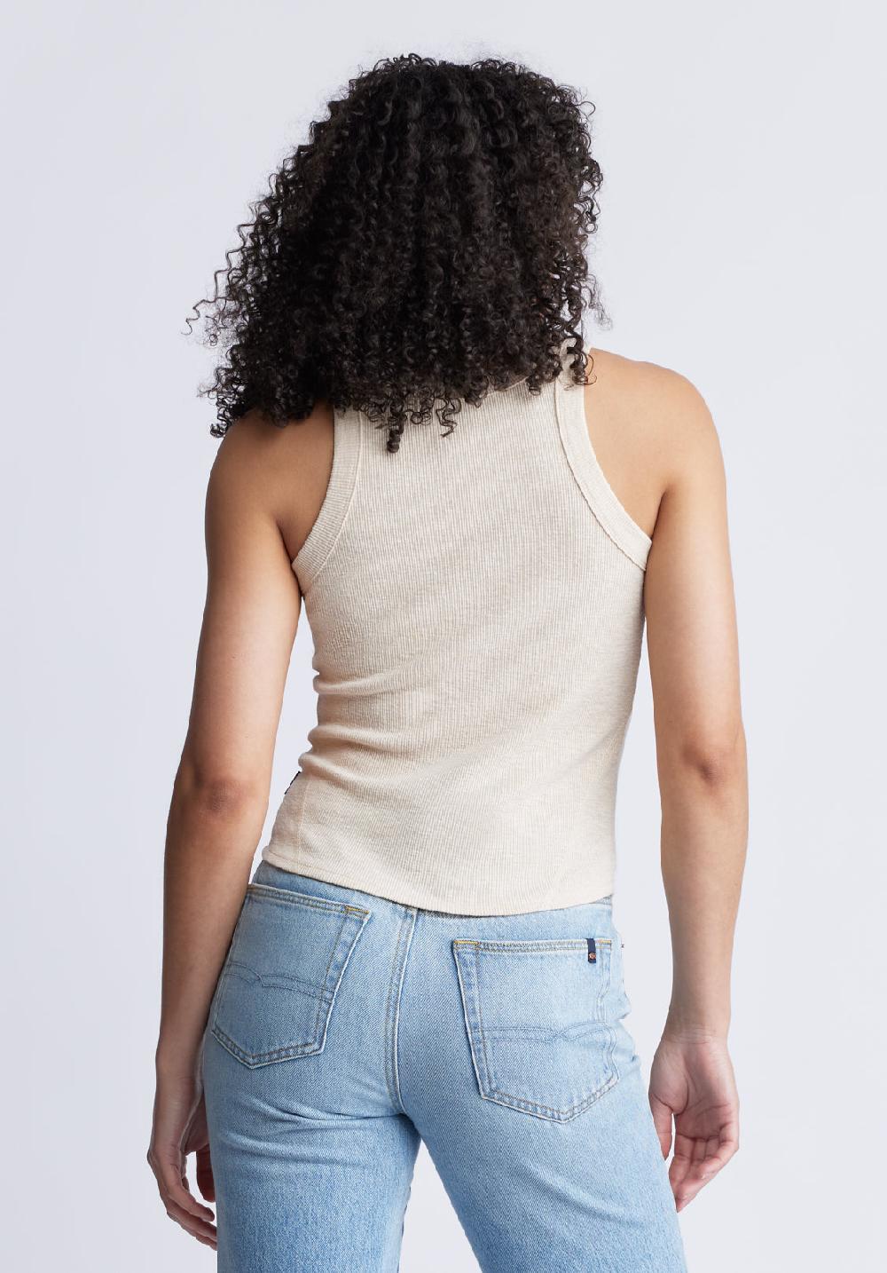 Buffalo David Bitton Regine Women's Ribbed Tank Top Beige