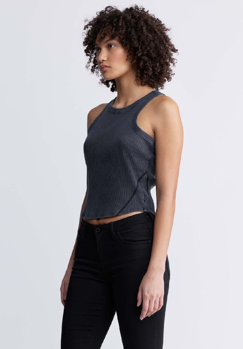 Buffalo David Bitton Regine Women’s Ribbed Tank Top In Black