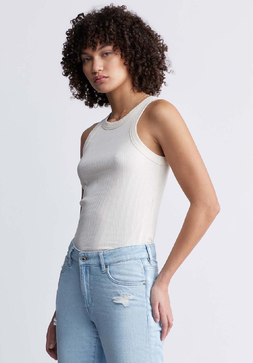 Buffalo David Bitton Regine Women’s Ribbed Tank Top In Off-White