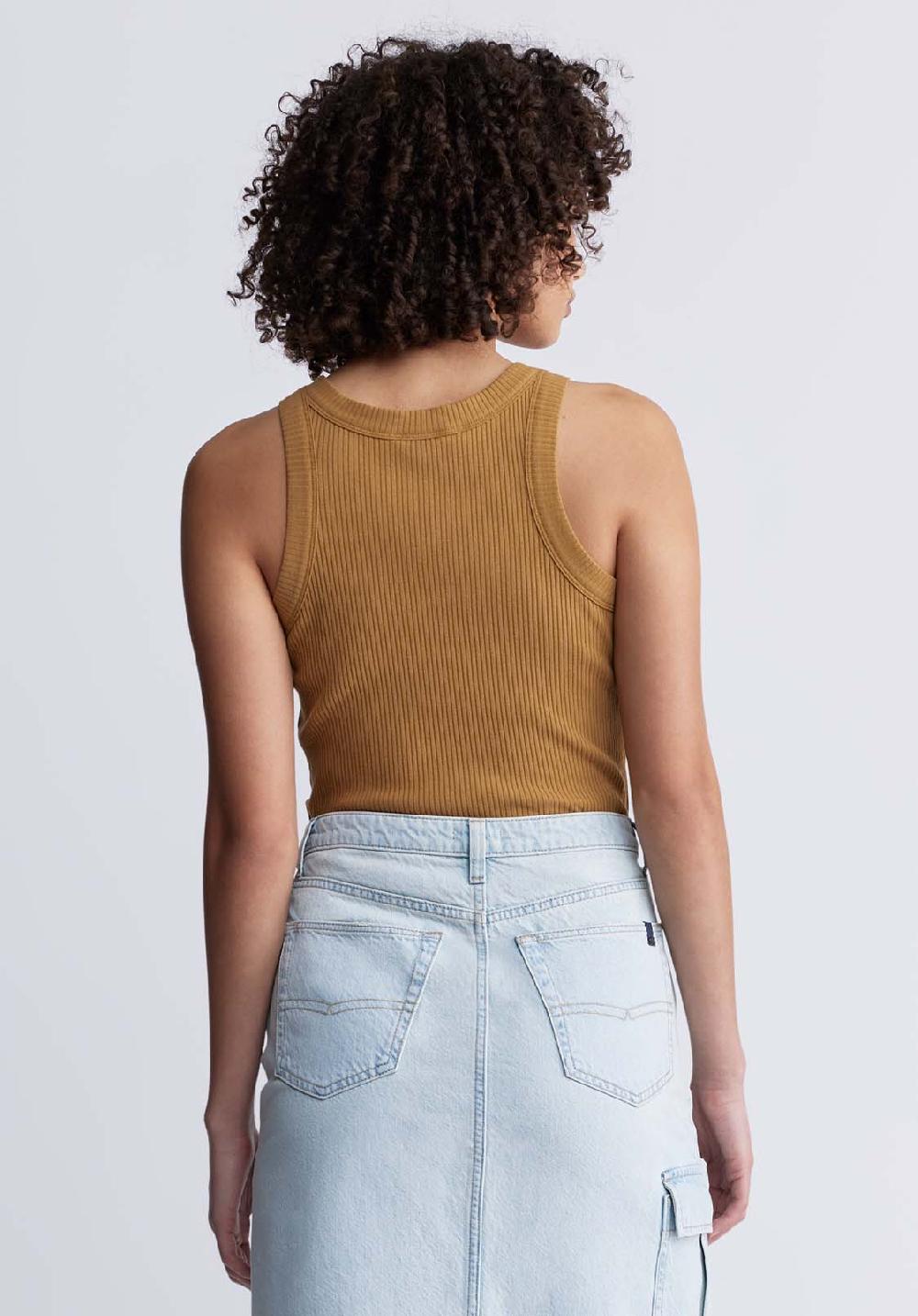 Buffalo David Bitton Regine Women’s Ribbed Tank Top In Tan