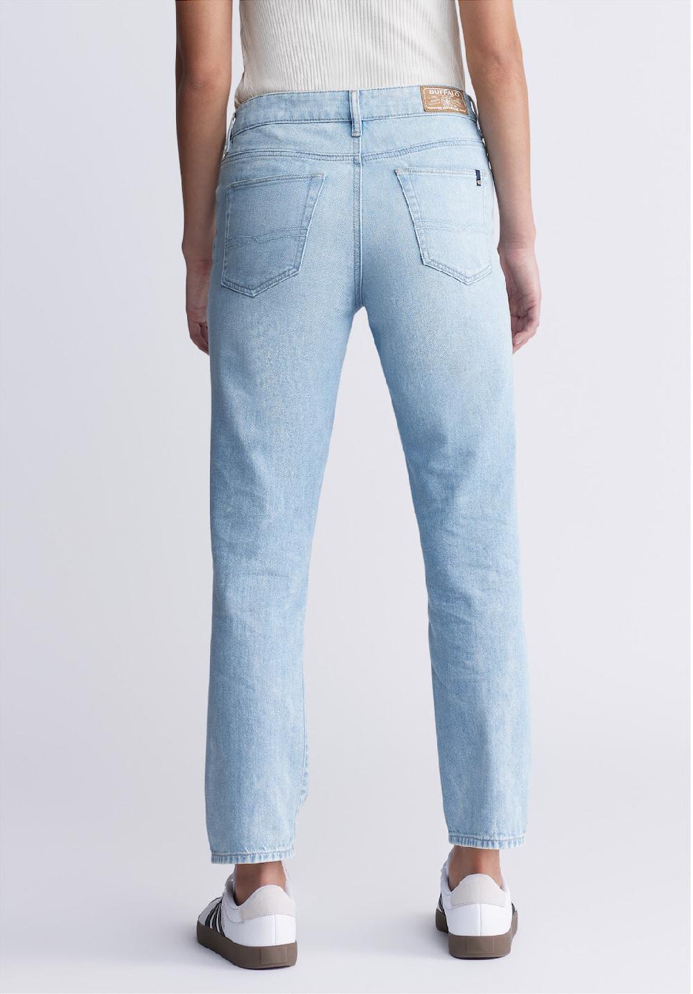 Buffalo David Bitton Relaxed Boyfriend Madison Women's Jeans In Distressed Vintage