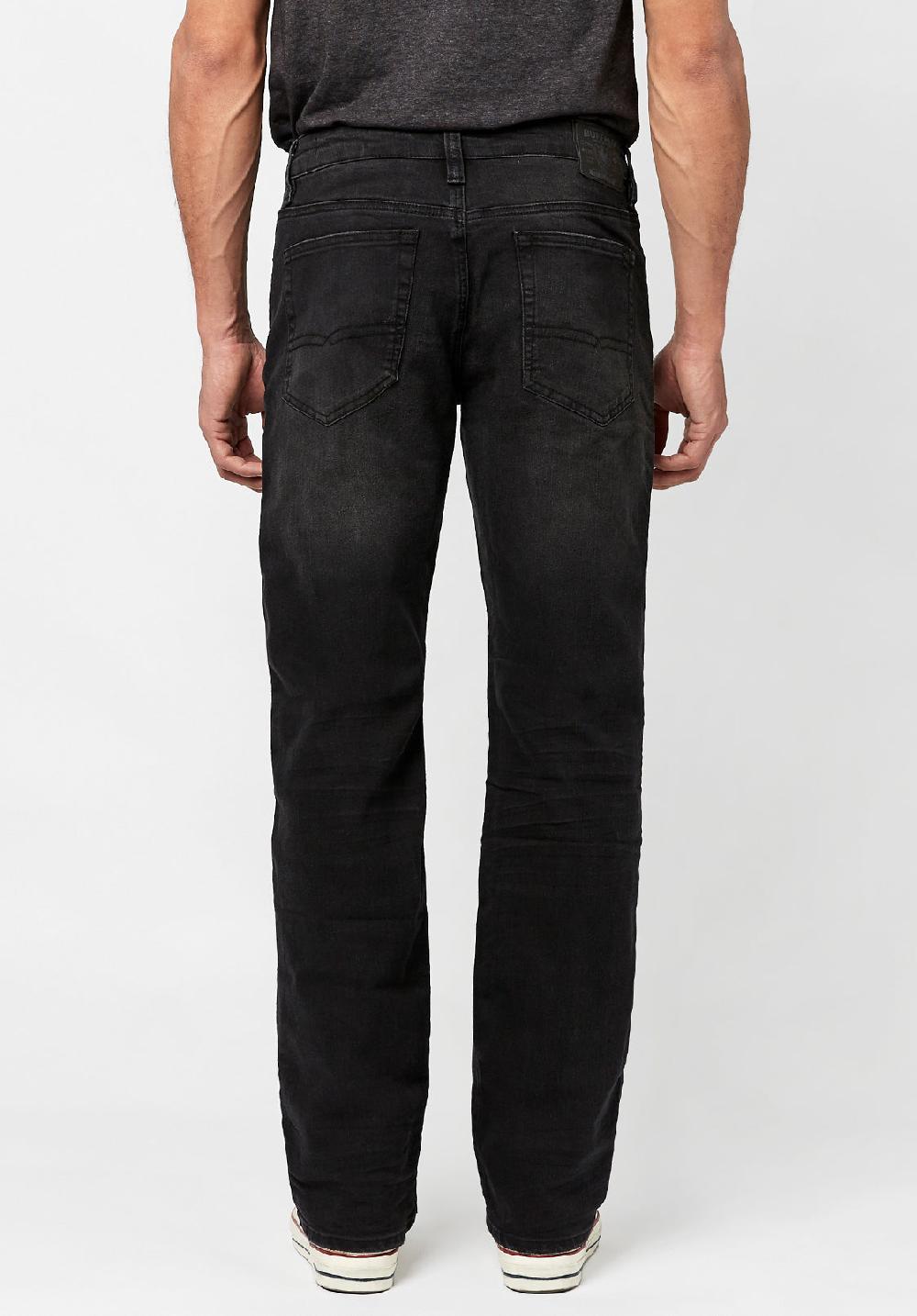 Buffalo David Bitton Relaxed Straight Driven Men's Jeans In Black Wash