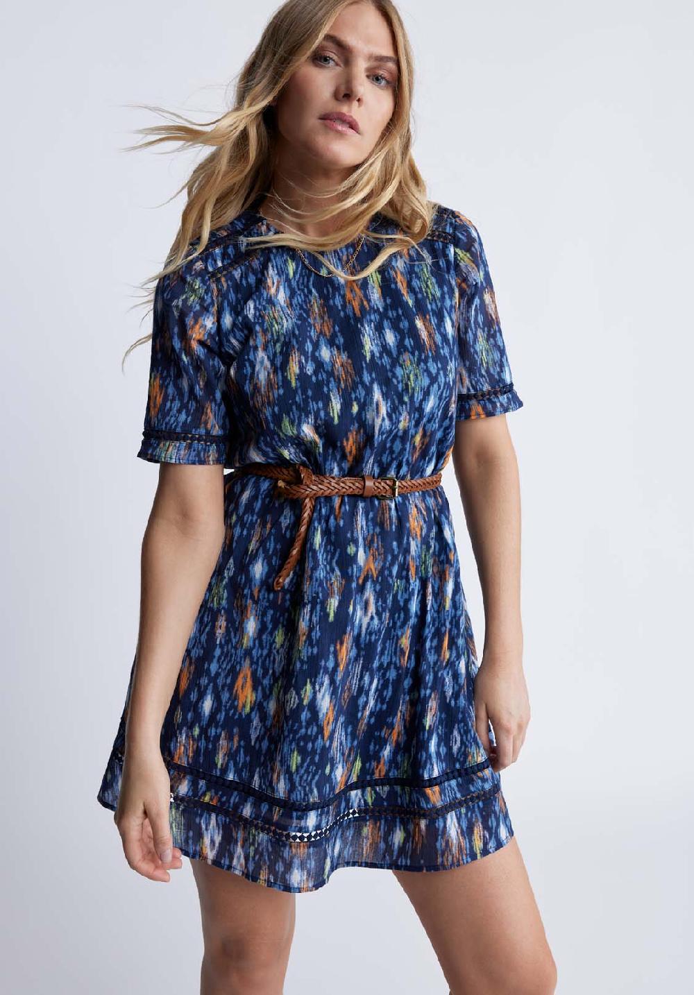 Buffalo David Bitton Risette Women’s Printed Dress In Navy