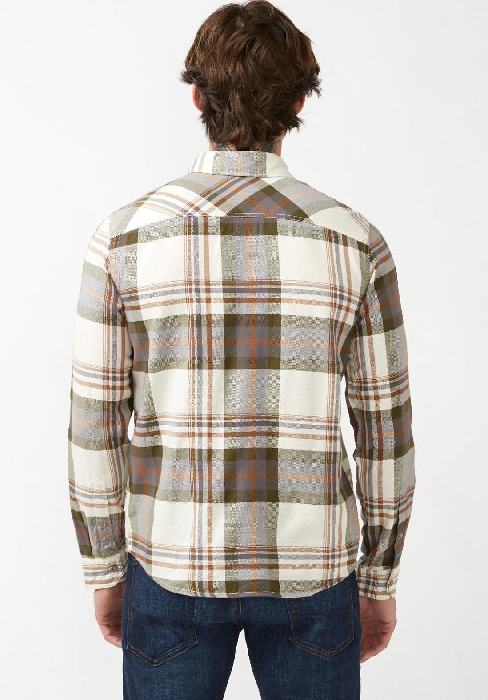 Buffalo David Bitton Sander Men's Long-Sleeve Shirt In Fern Plaid