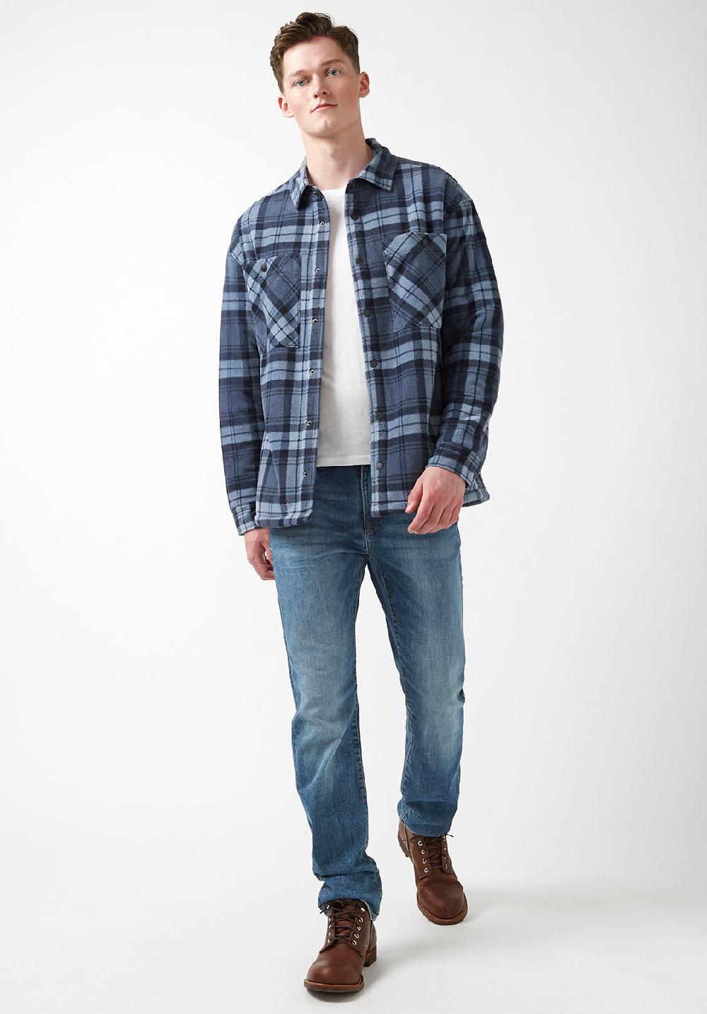 Buffalo David Bitton Sandis Mirage Plaid Fleece Shirt Jacket