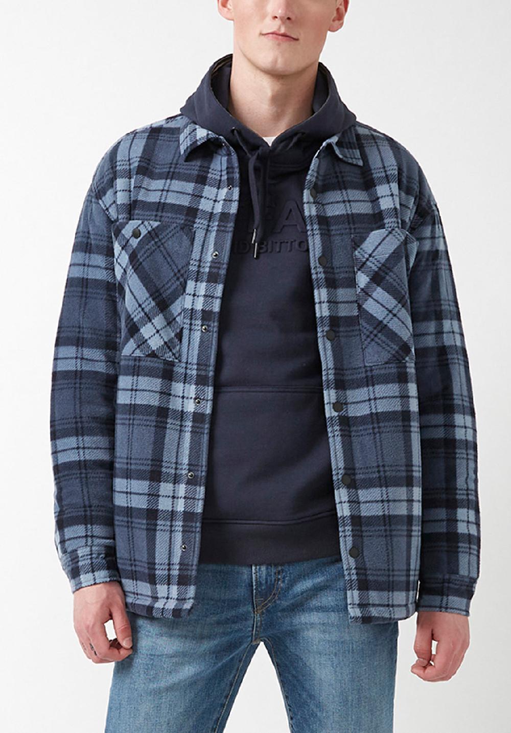 buffalo david bitton Sandis Mirage Plaid Fleece Shirt Jacket