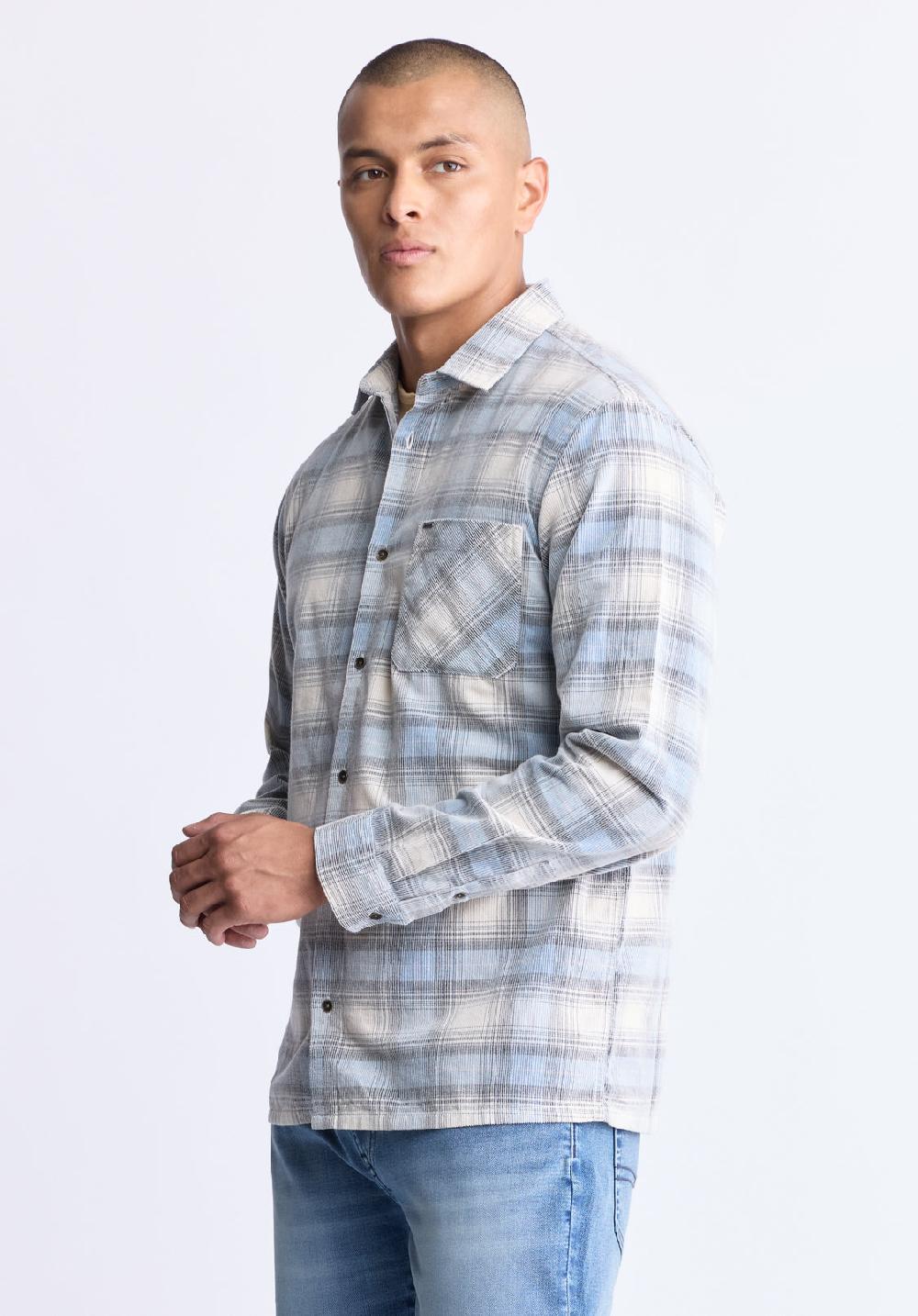 Buffalo David Bitton Satro Men's Plaid Button-Up Shirt Bue