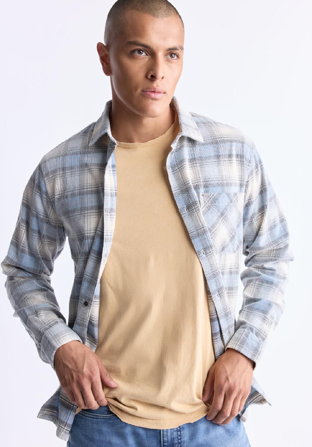 Buffalo David Bitton Satro Men's Plaid Button-Up Shirt Bue