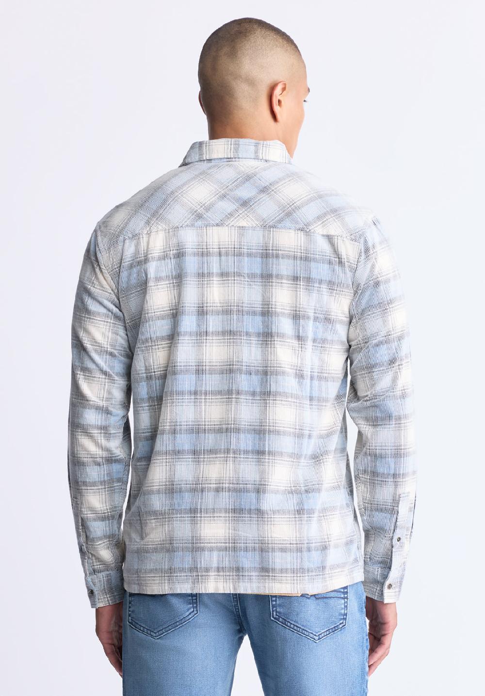 Buffalo David Bitton Satro Men's Plaid Button-Up Shirt Bue