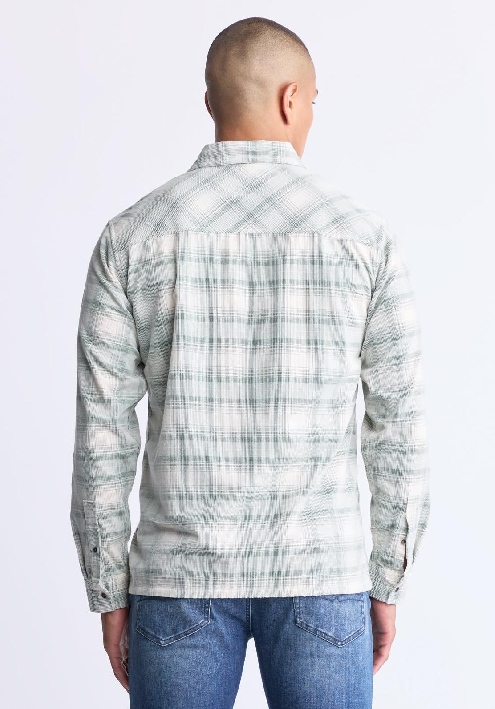 Buffalo David Bitton Satro Men's Plaid Button-Up Shirt Green