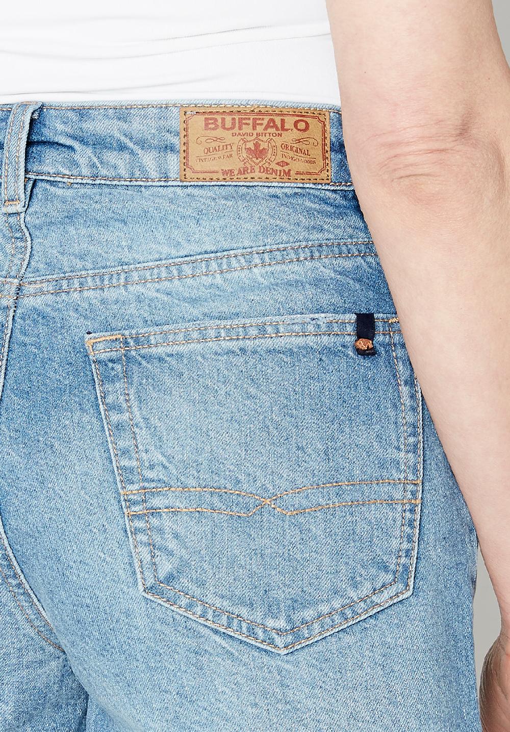 Buffalo David Bitton Short à Taille Haute Et Effet Sablé Goldie - BL15802