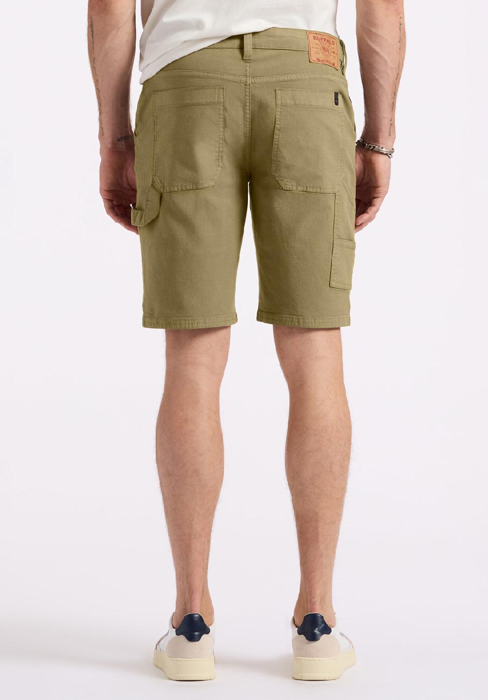 Buffalo David Bitton Short Cargo Utilitaire Droit Décontracté Pour Homme Dean Olive