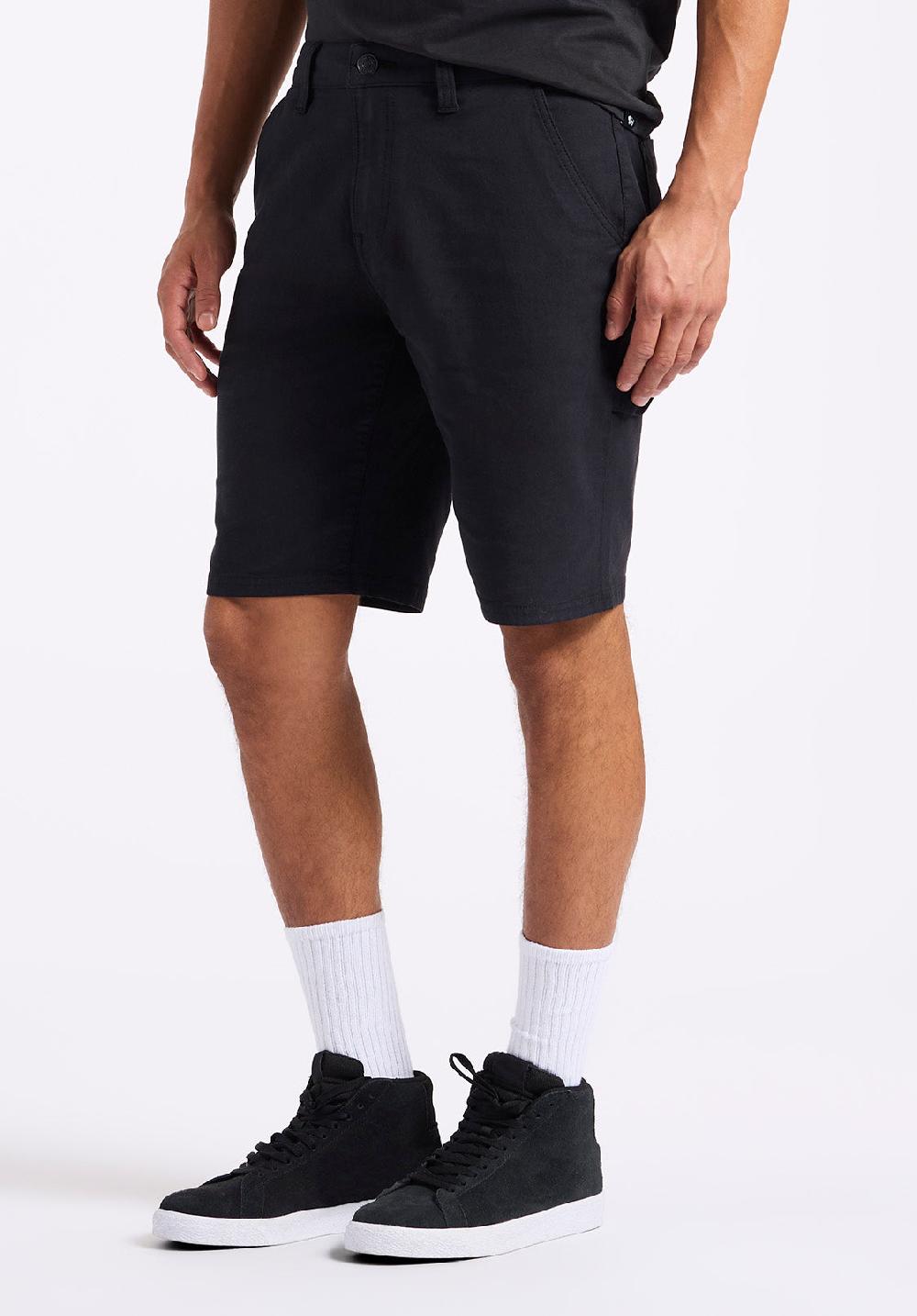 Buffalo David Bitton Short Cargo Utilitaire Droit Décontracté Pour Homme Dean Noir
