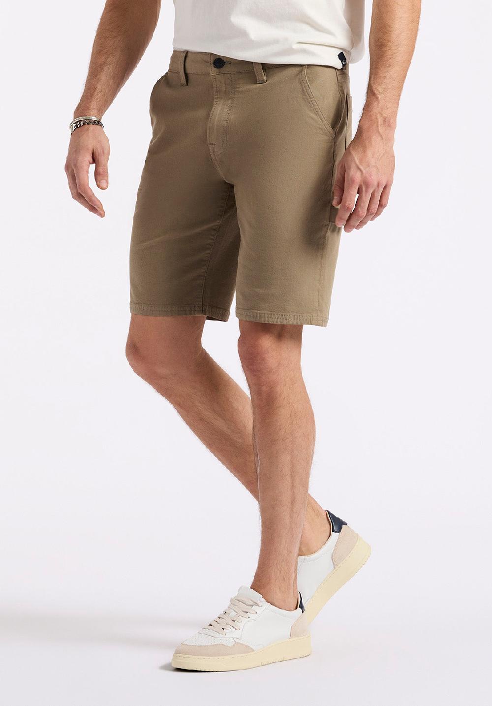 Buffalo David Bitton Short Cargo Utilitaire Droit Décontracté Pour Homme Dean Beige Foncé