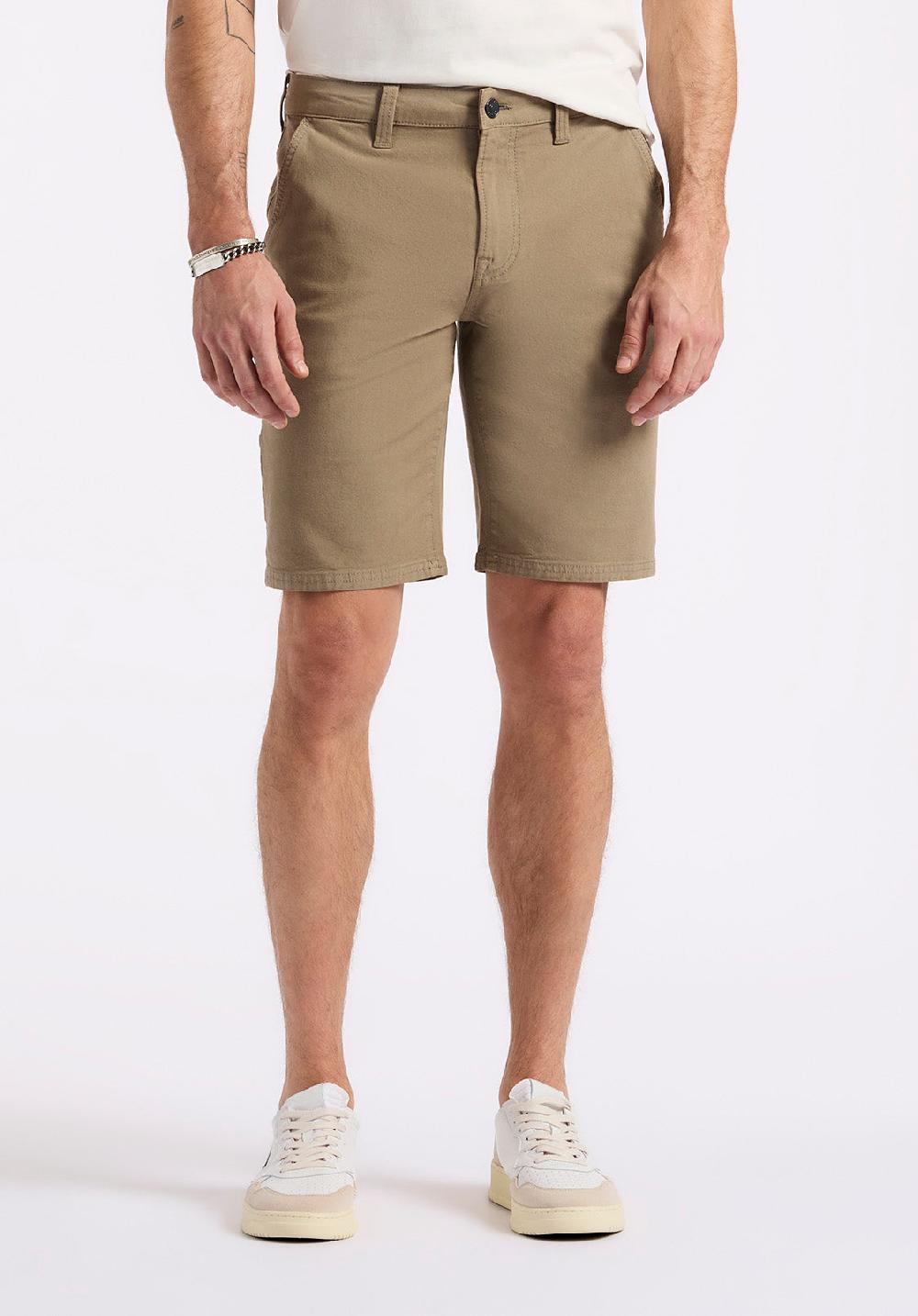 buffalo david bitton Short cargo utilitaire droit décontracté pour homme Dean Beige foncé