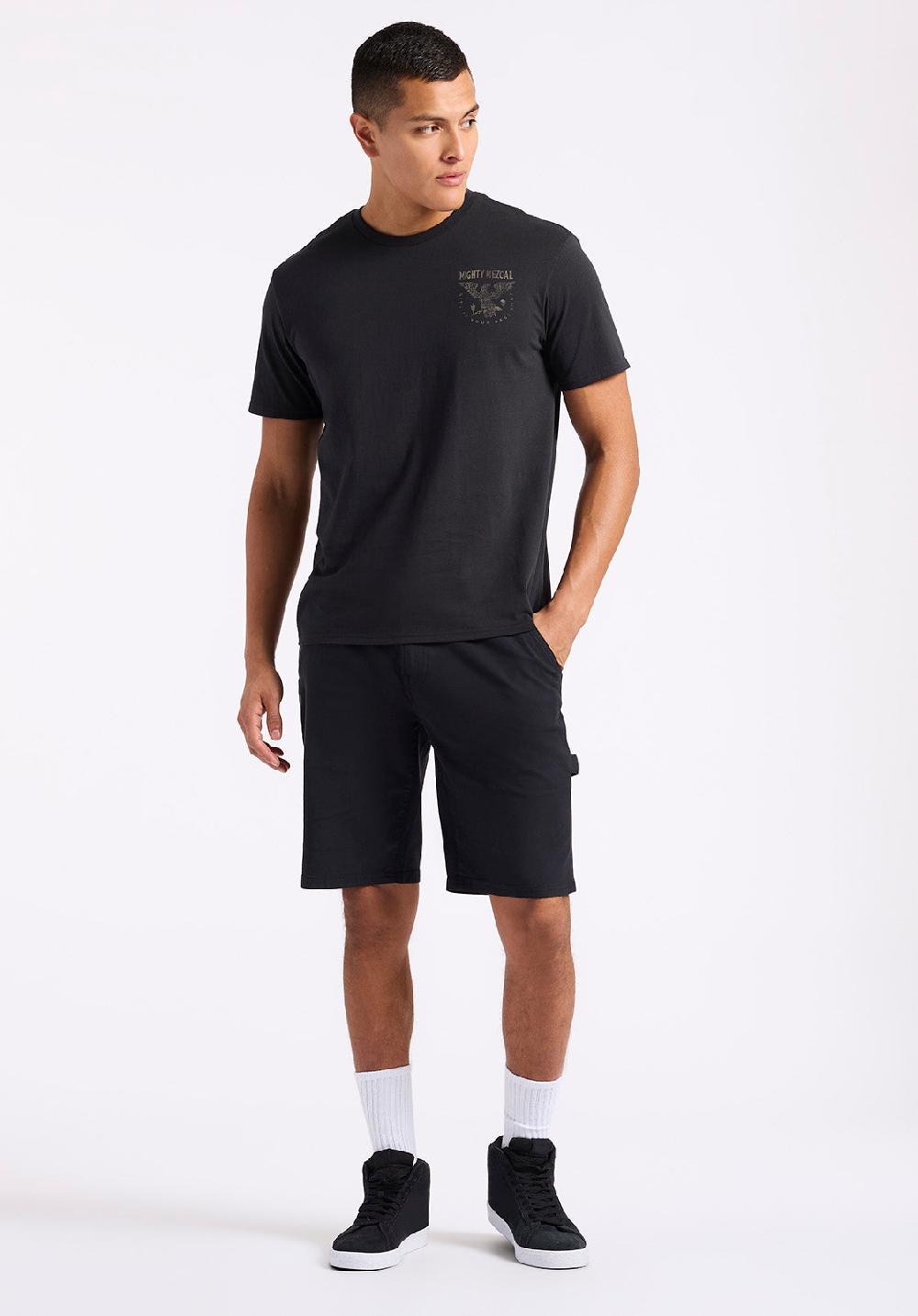 Buffalo David Bitton Short Cargo Utilitaire Droit Décontracté Pour Homme Dean Noir