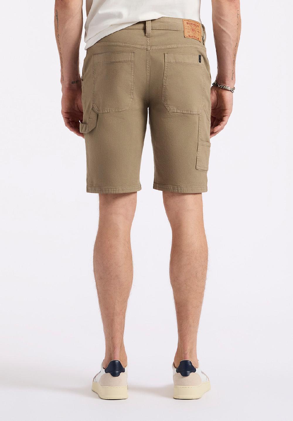 Buffalo David Bitton Short Cargo Utilitaire Droit Décontracté Pour Homme Dean Beige Foncé