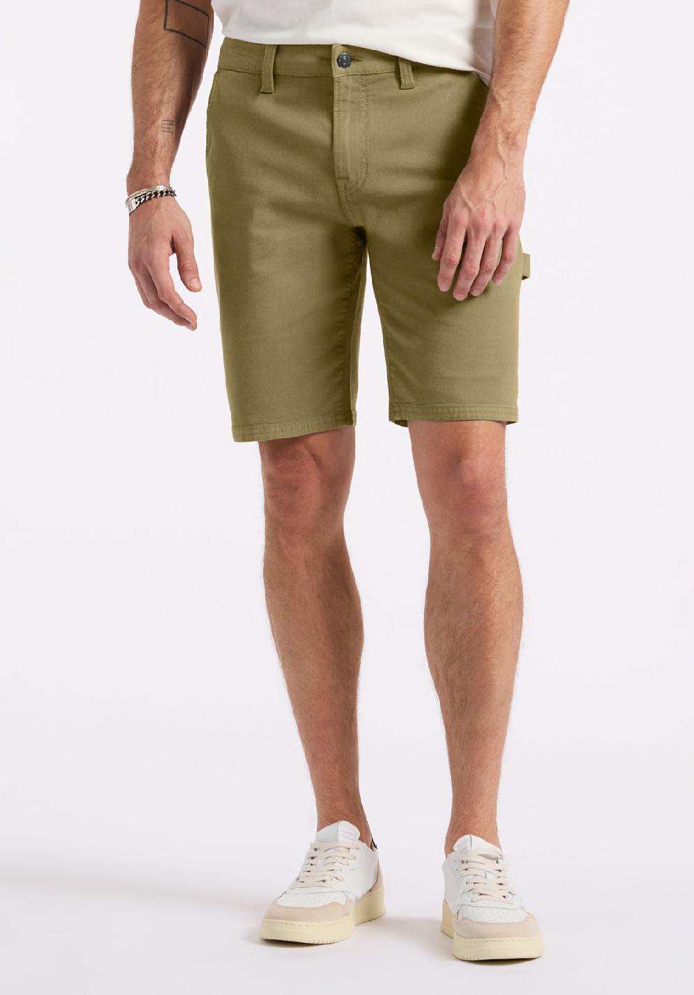 buffalo david bitton Short cargo utilitaire droit décontracté pour homme Dean Olive