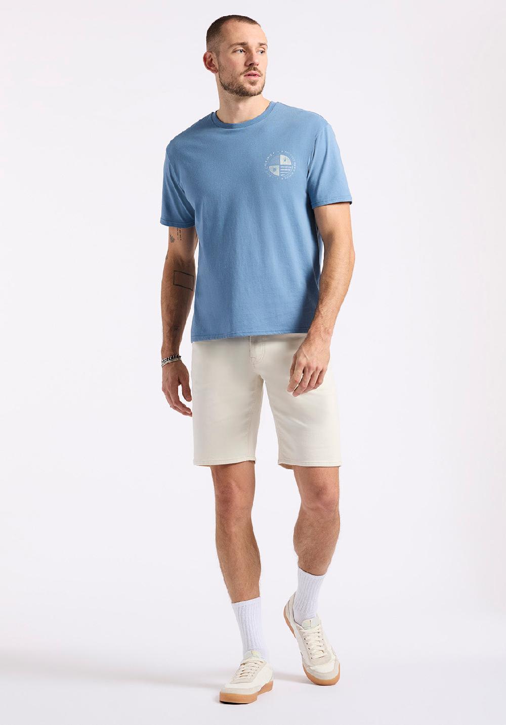 Buffalo David Bitton Short Droit Décontracté Freedom Flex Pour Homme Dean Blanc Vanille
