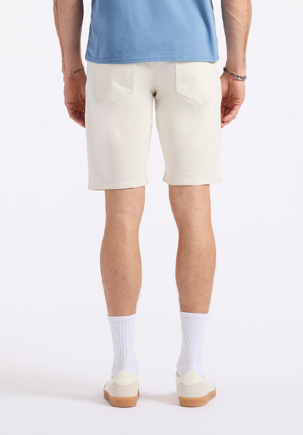 Buffalo David Bitton Short Droit Décontracté Freedom Flex Pour Homme Dean Blanc Vanille