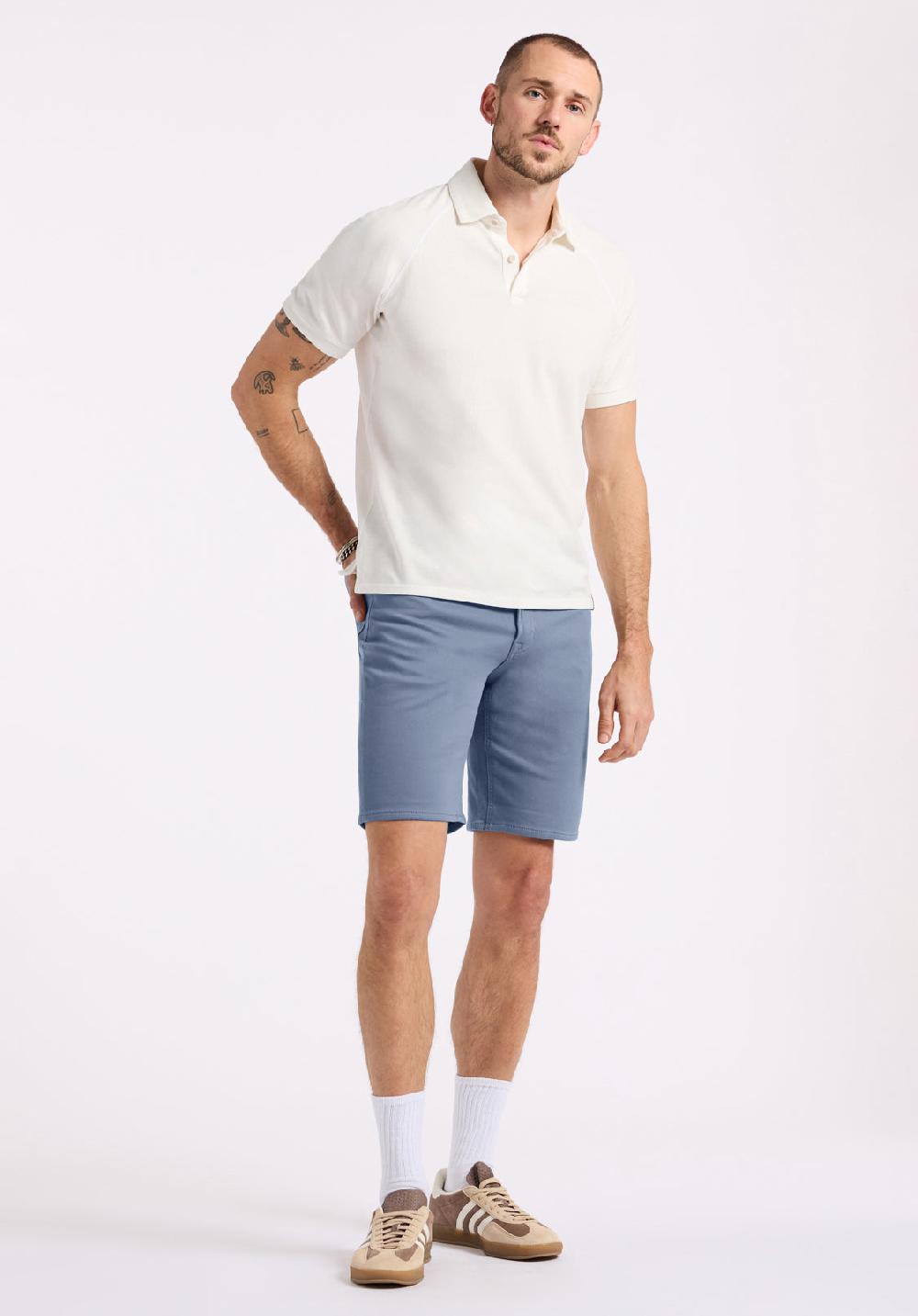 Buffalo David Bitton Short Droit Décontracté Freedom Flex Pour Homme Dean Bleu Mirage