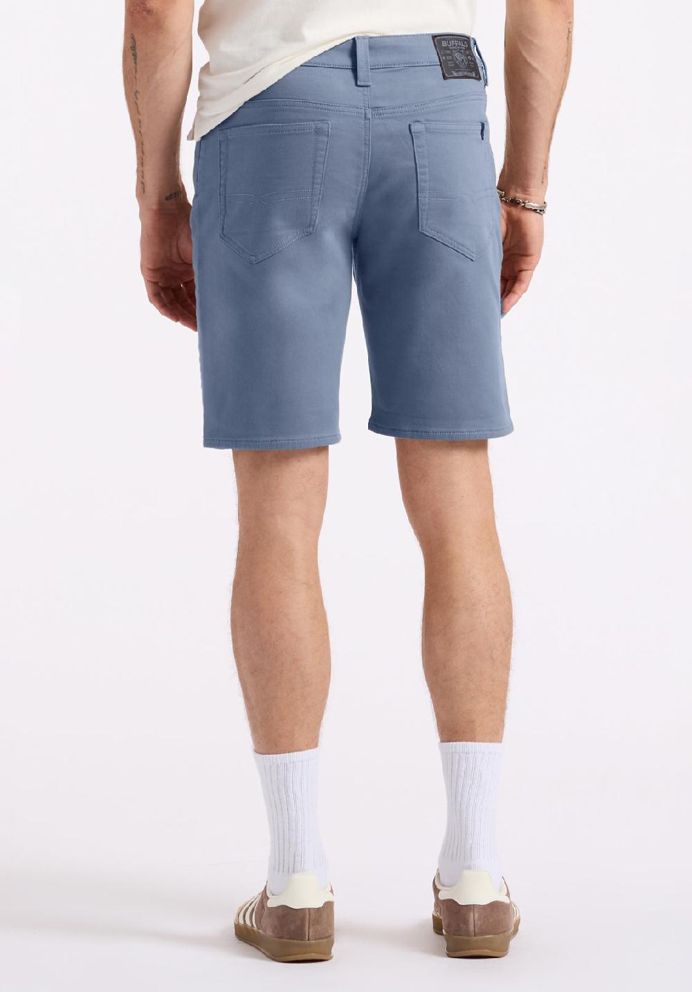 Buffalo David Bitton Short Droit Décontracté Freedom Flex Pour Homme Dean Bleu Mirage