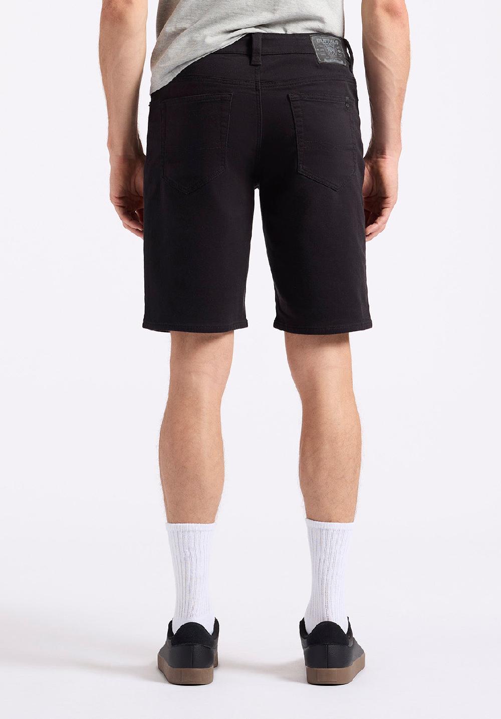 Buffalo David Bitton Short Droit Décontracté Freedom Flex Pour Homme Dean Noir