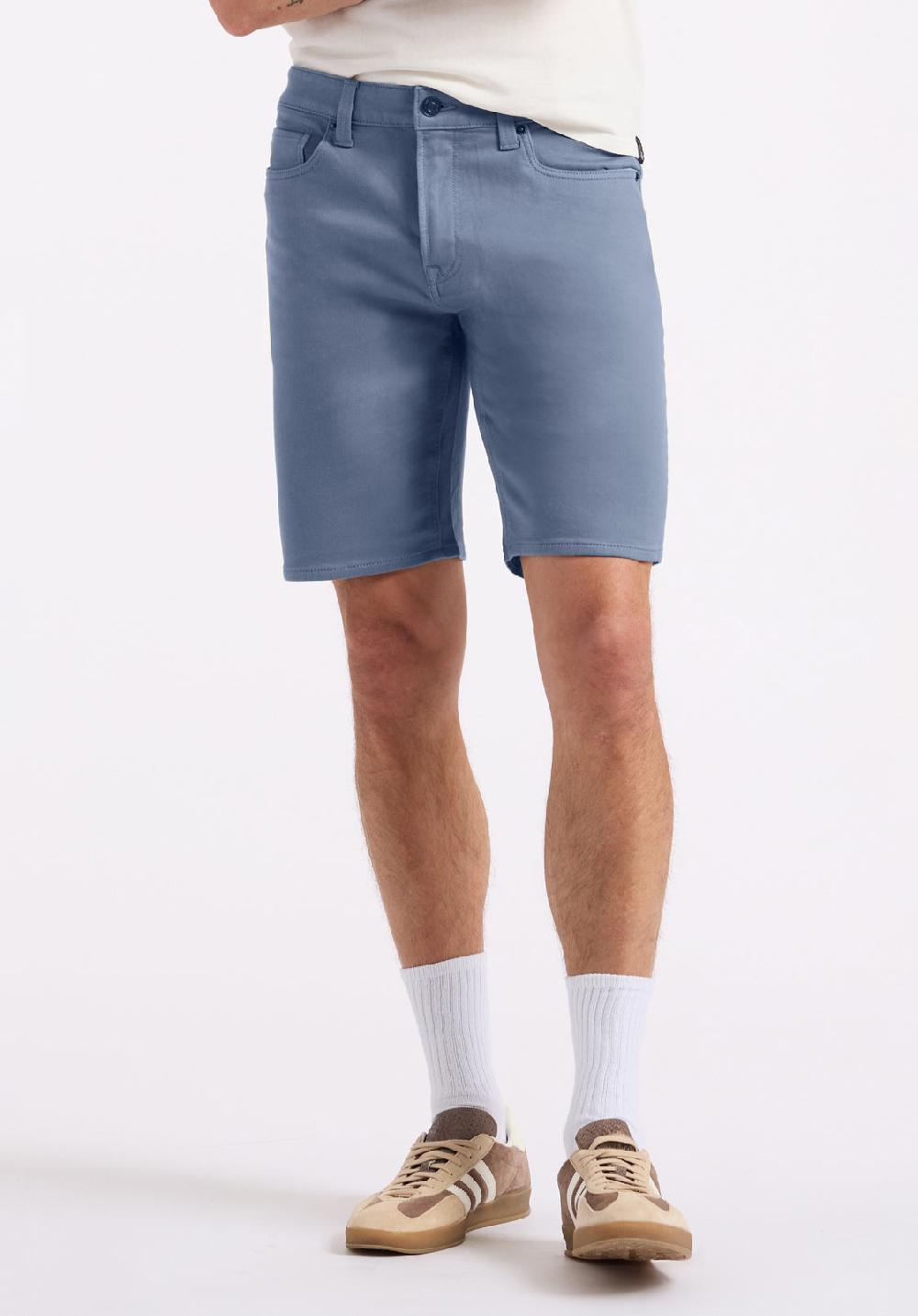 buffalo david bitton Short droit décontracté Freedom Flex pour homme Dean Bleu mirage