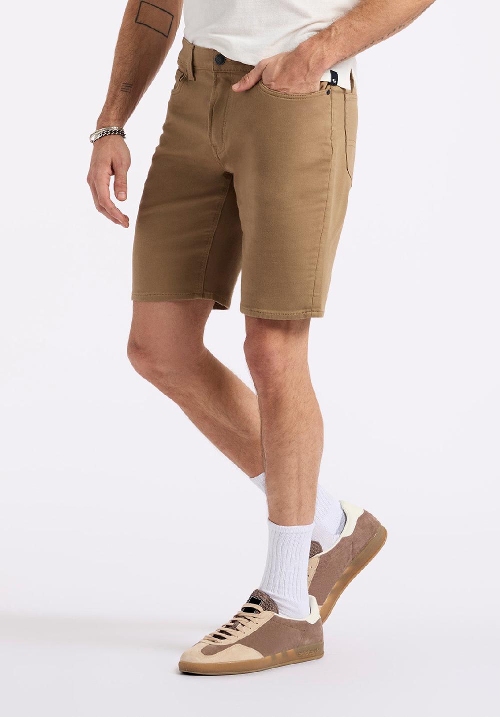 Buffalo David Bitton Short Droit Décontracté Freedom Flex Pour Homme Dean Beige Foncé