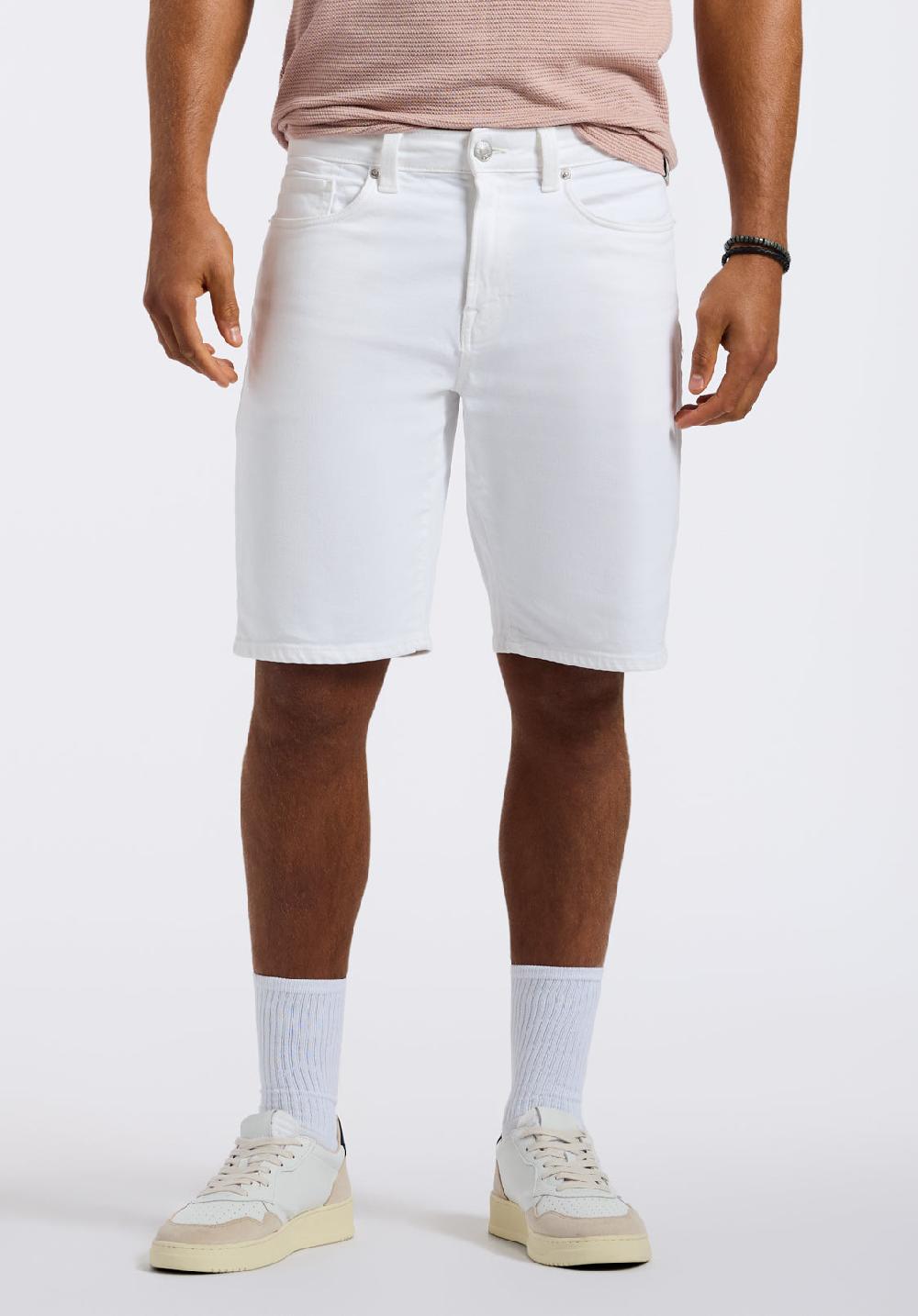 buffalo david bitton Short droit décontracté pour homme Dean Blanc