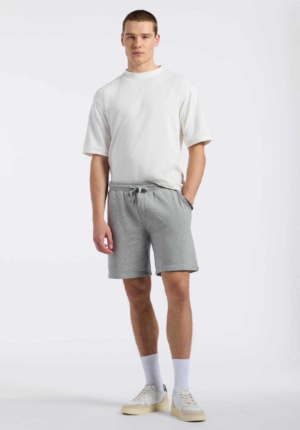 Buffalo David Bitton Short En Molleton Relax Pour Homme Hilston Gris Chiné