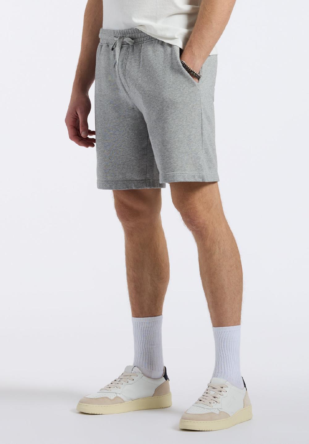 Buffalo David Bitton Short En Molleton Relax Pour Homme Hilston Gris Chiné