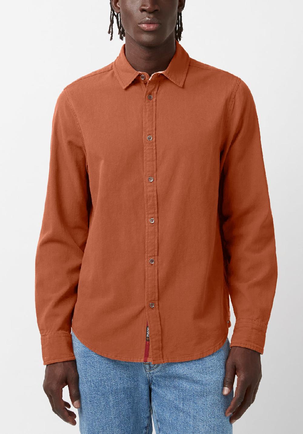 buffalo david bitton Siamik Men's Long-Sleeve Shirt in Orange