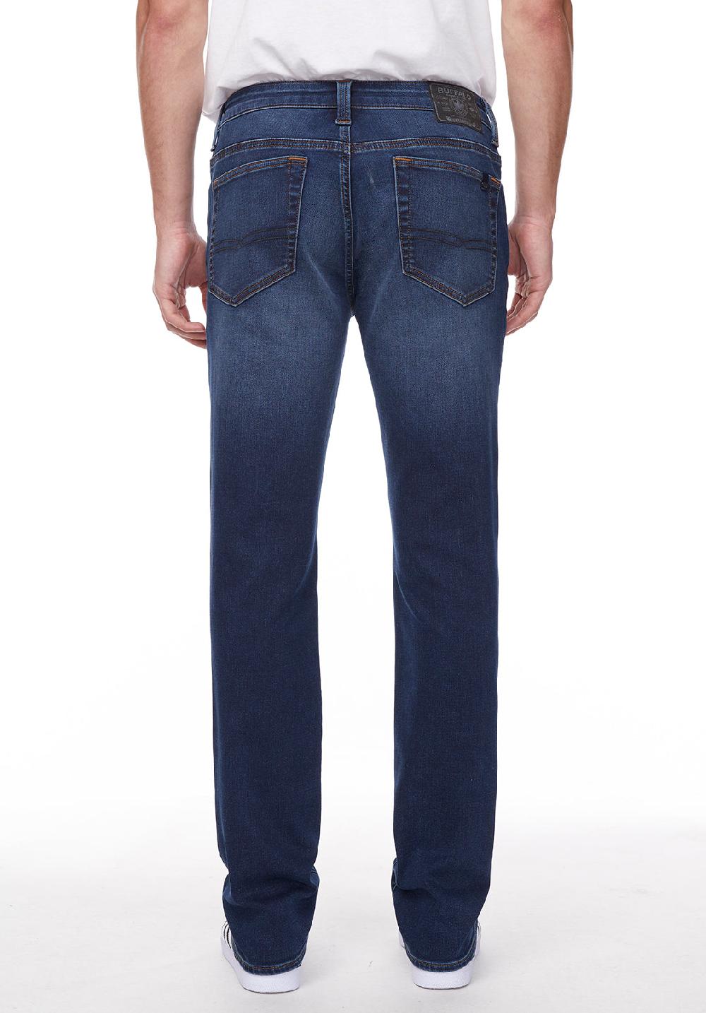 Buffalo David Bitton Slim Ash Men's Slim Fit Jeans In Classic Sanded Indigo
