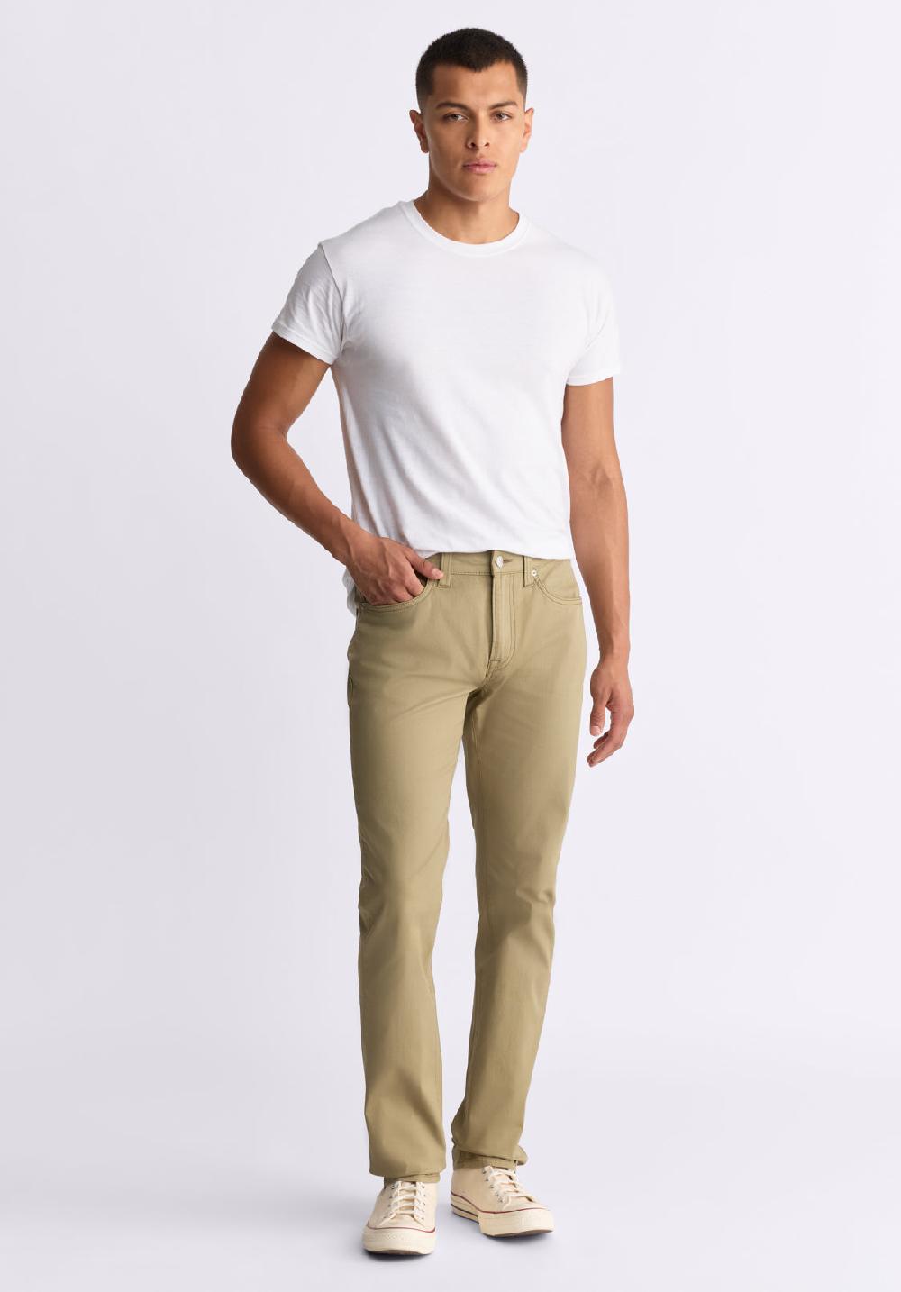 Buffalo David Bitton Slim Ash Men's Twill Pants Aloe Green