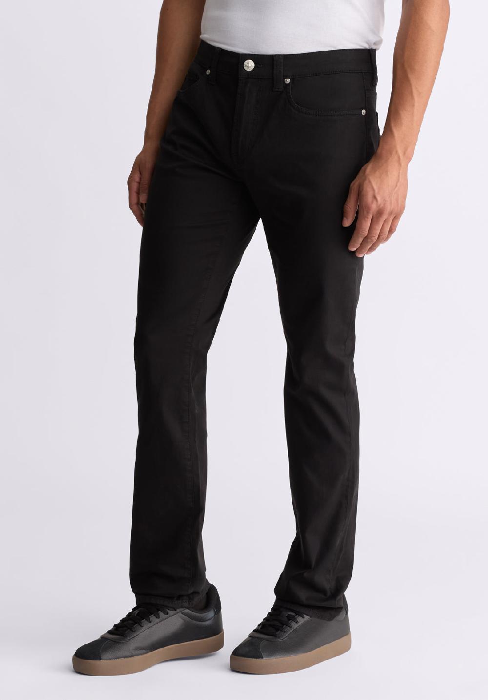 Buffalo David Bitton Slim Ash Men's Twill Pants Black
