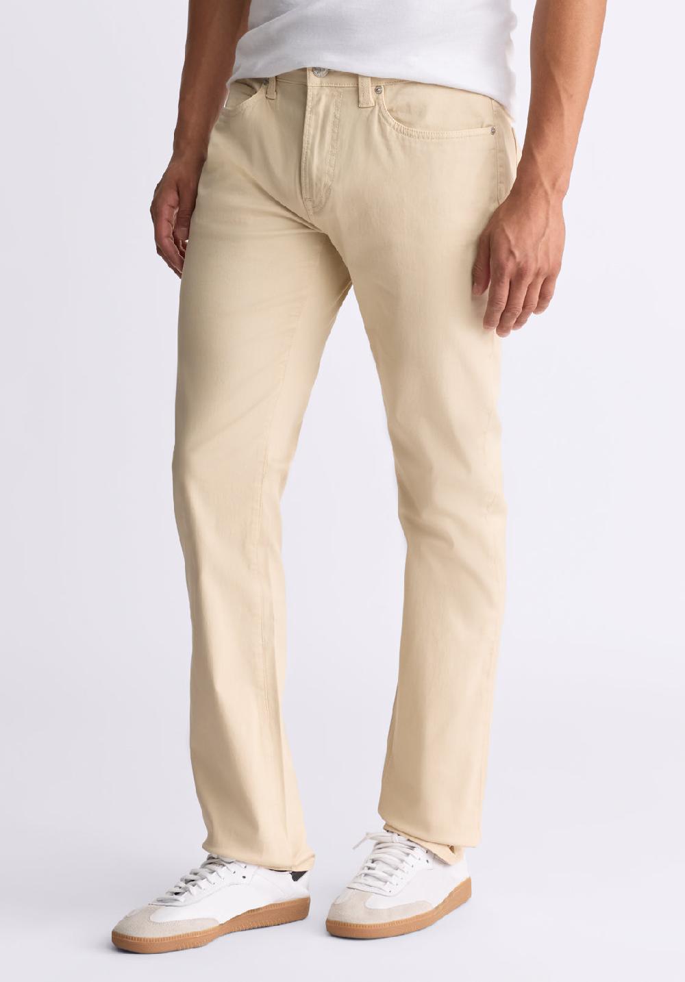 Buffalo David Bitton Slim Ash Men's Twill Pants Whitecap Gray