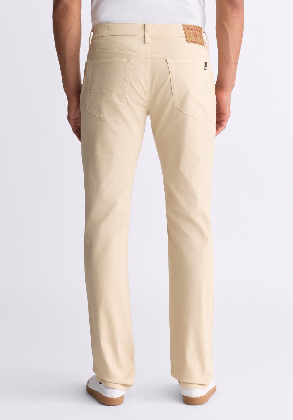 Buffalo David Bitton Slim Ash Men's Twill Pants Whitecap Gray