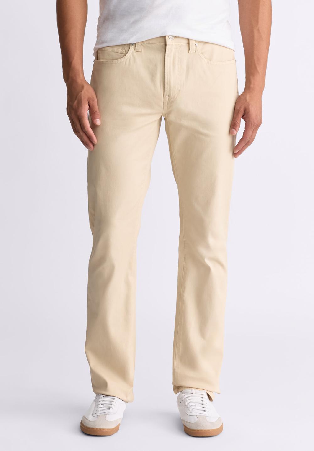 Buffalo David Bitton Slim Ash Men's Twill Pants Whitecap Gray