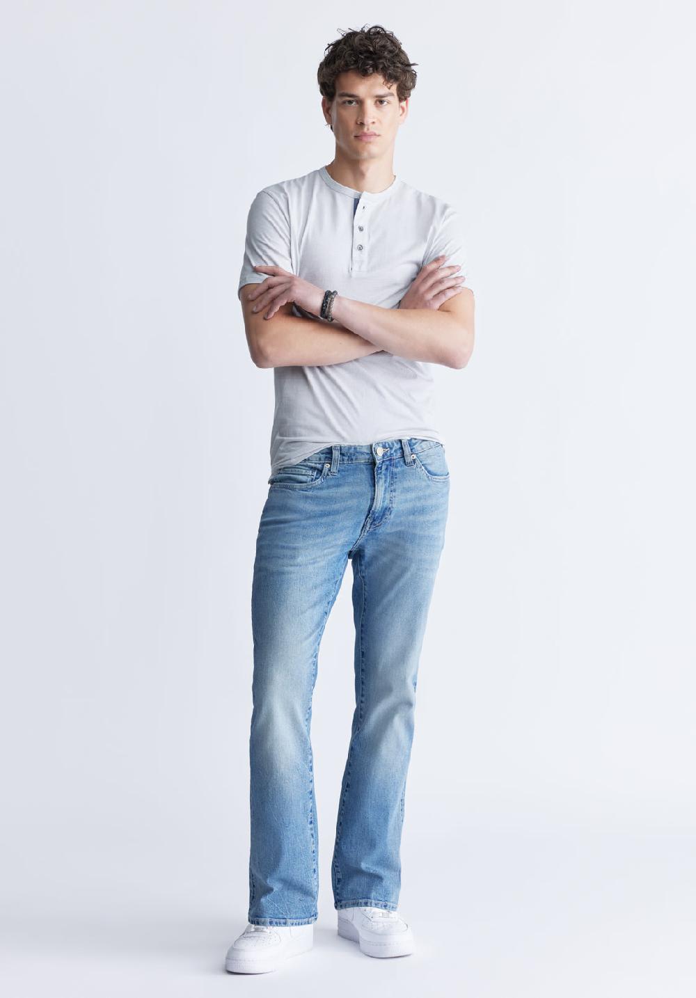 Buffalo David Bitton Slim Boot King Jeans Heavily Sanded