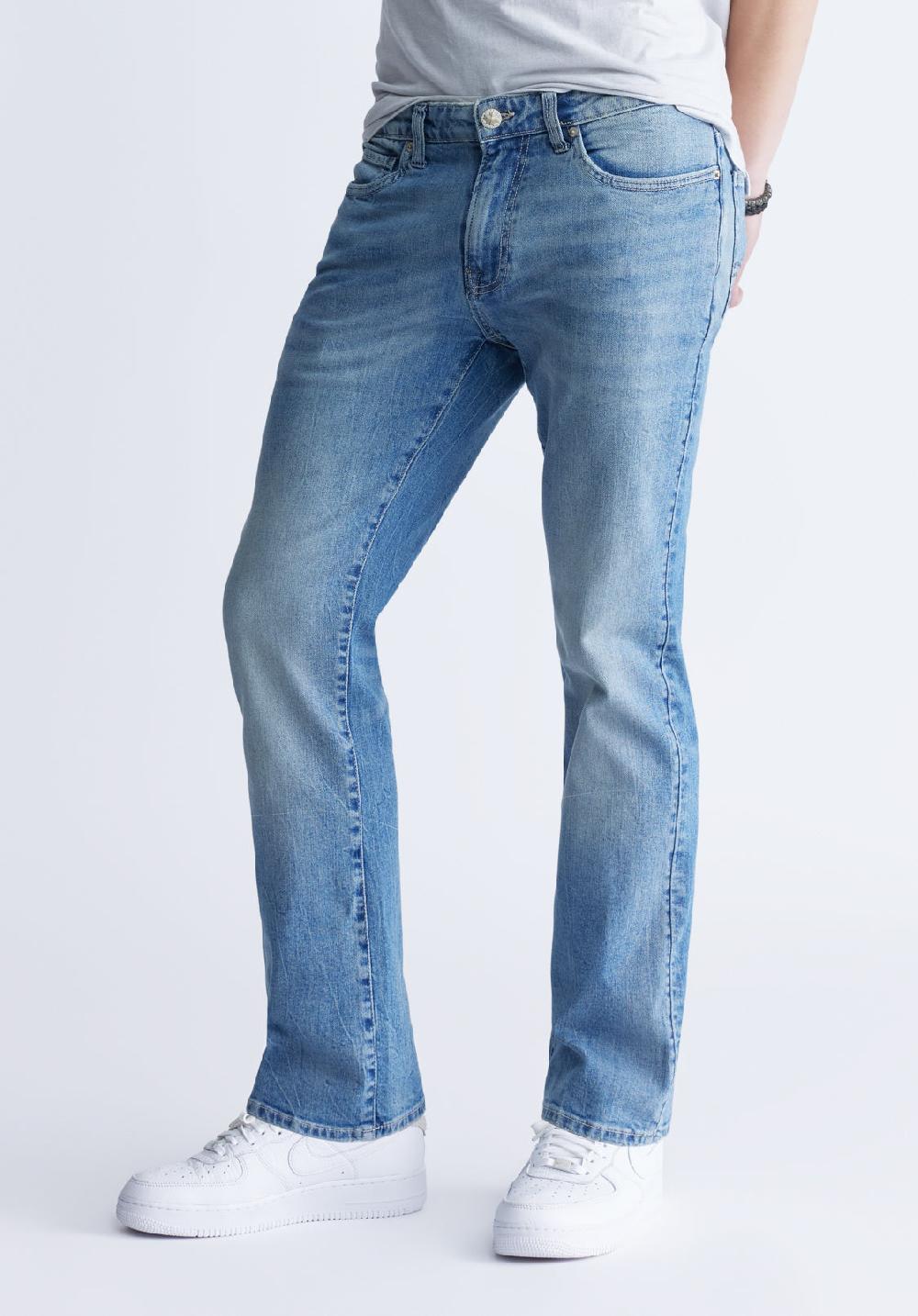 Buffalo David Bitton Slim Boot King Jeans Heavily Sanded