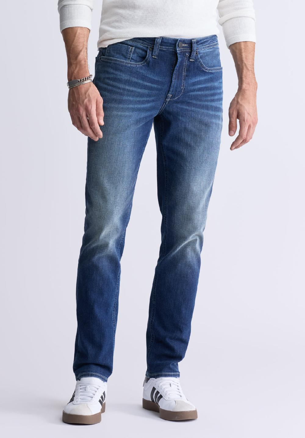 buffalo david bitton Slim Straight Classic Medium Blue Evan-X Jeans