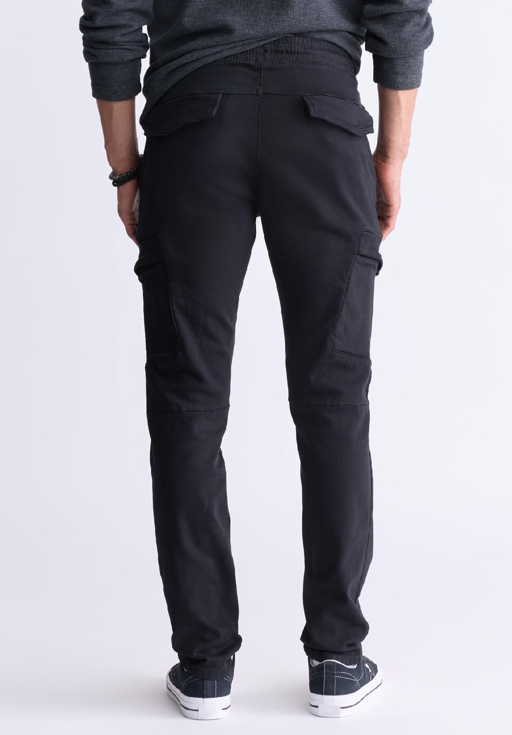 Buffalo David Bitton Slim Tapered Jim Men's Fleece Pants Black