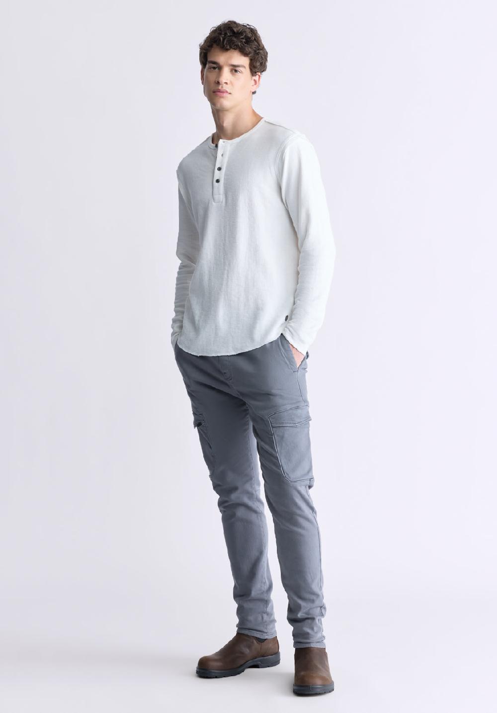 Buffalo David Bitton Slim Tapered Jim Men's Fleece Pants Graphite