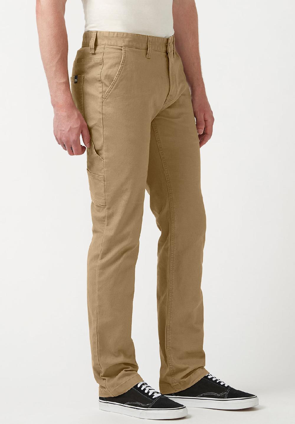Buffalo David Bitton Straight Six Dark Beige Men's Carpenter Pants