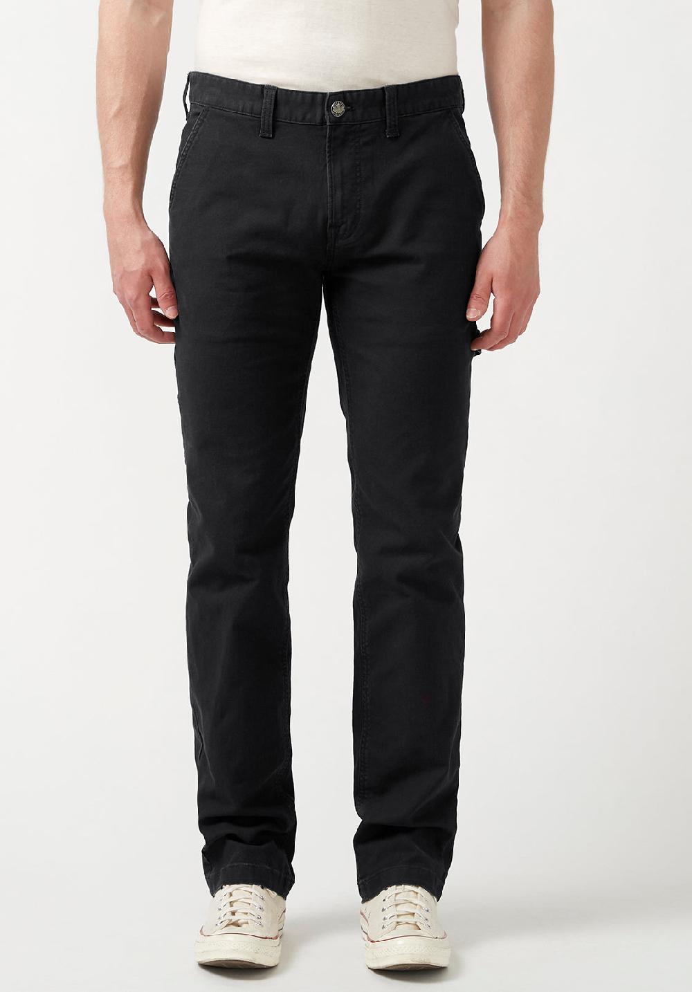 buffalo david bitton Straight Six Men's Carpenter Pants in Black
